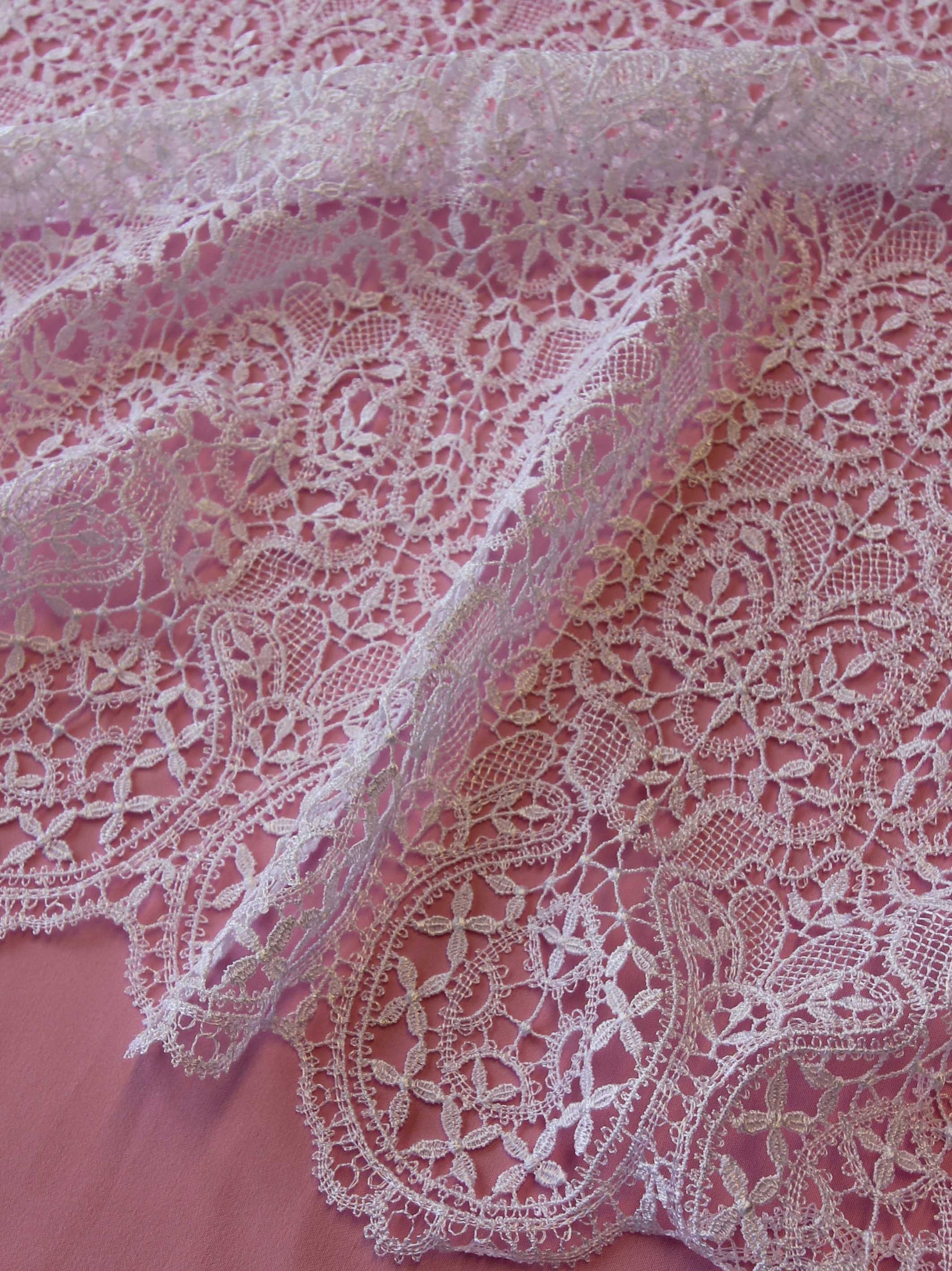 White Guipure Lace - Isabella