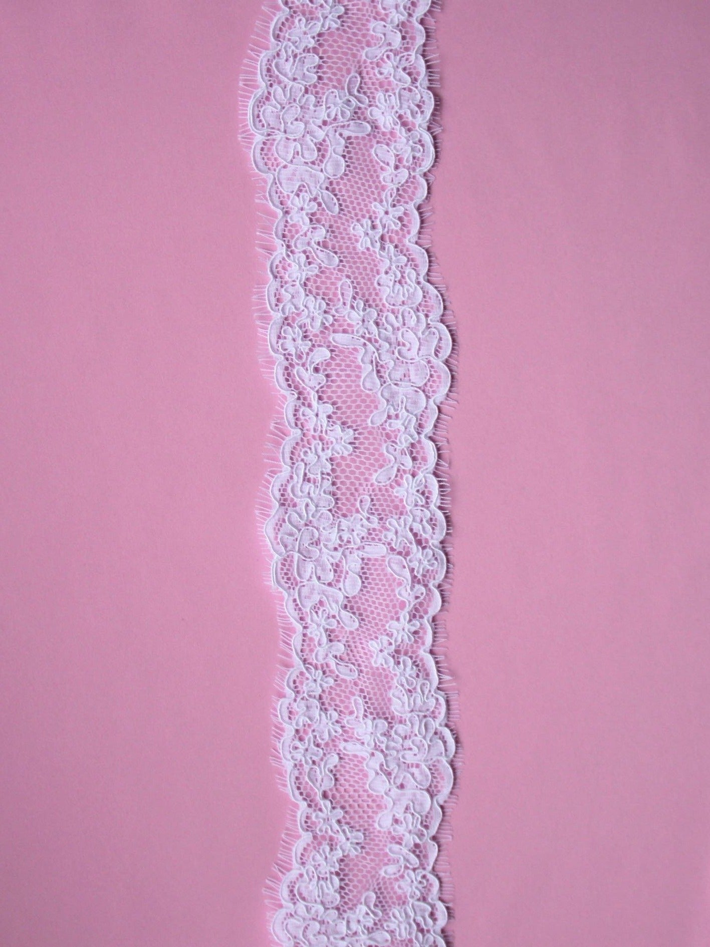 White Corded Lace Trim - Hope
