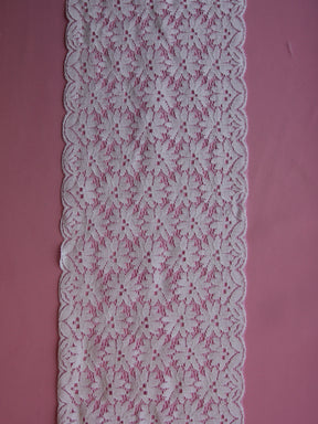 White Lace Trim - Pecan