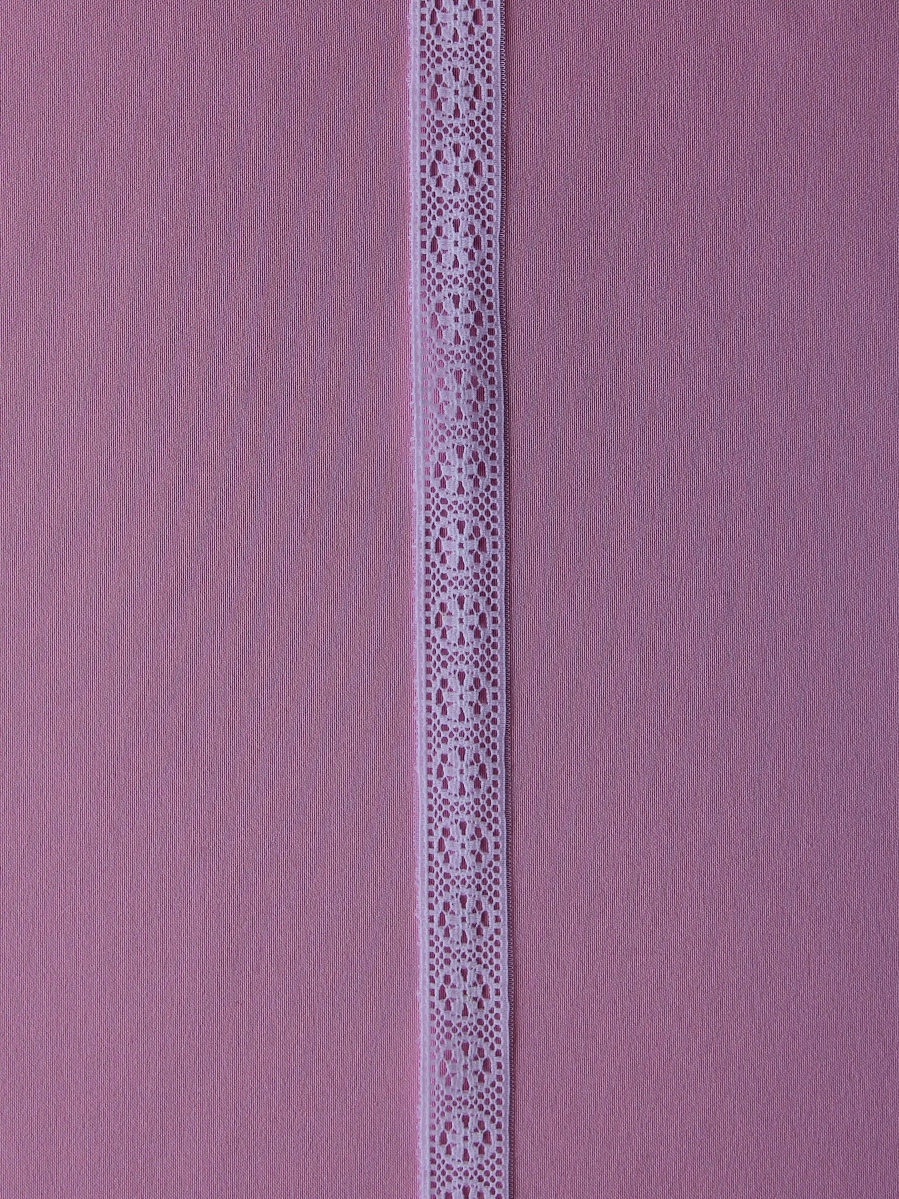 White Lace Trim - Walnut