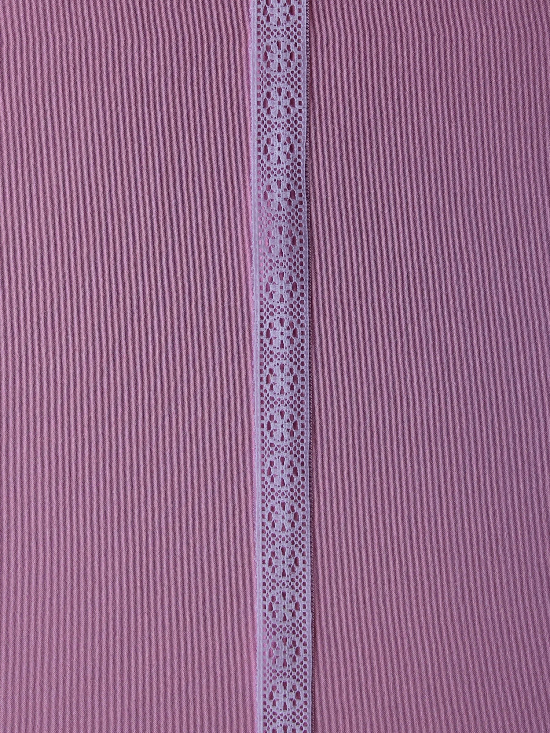 White Lace Trim - Walnut