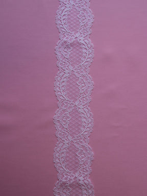 White Leavers Lace Trim - Lisa