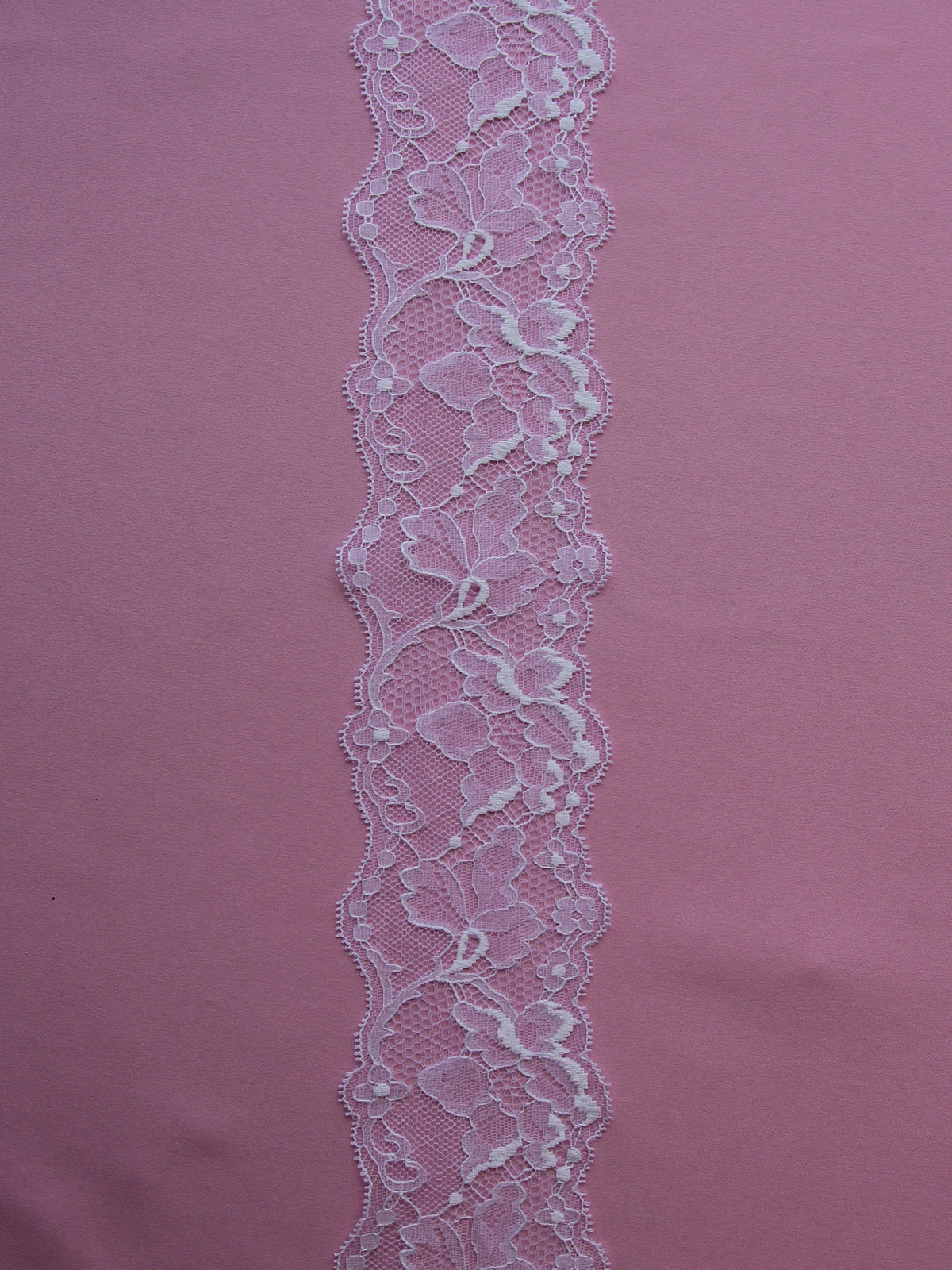 White Leavers Lace Trim - Amanda