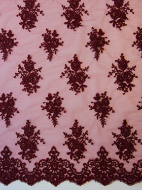Wine Corded Lace - Janis