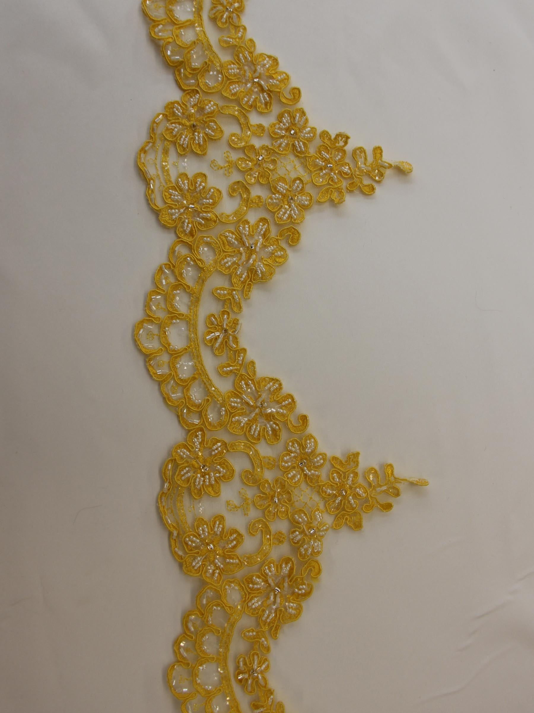 Sunflower Yellow Lace Trim - Alexandra