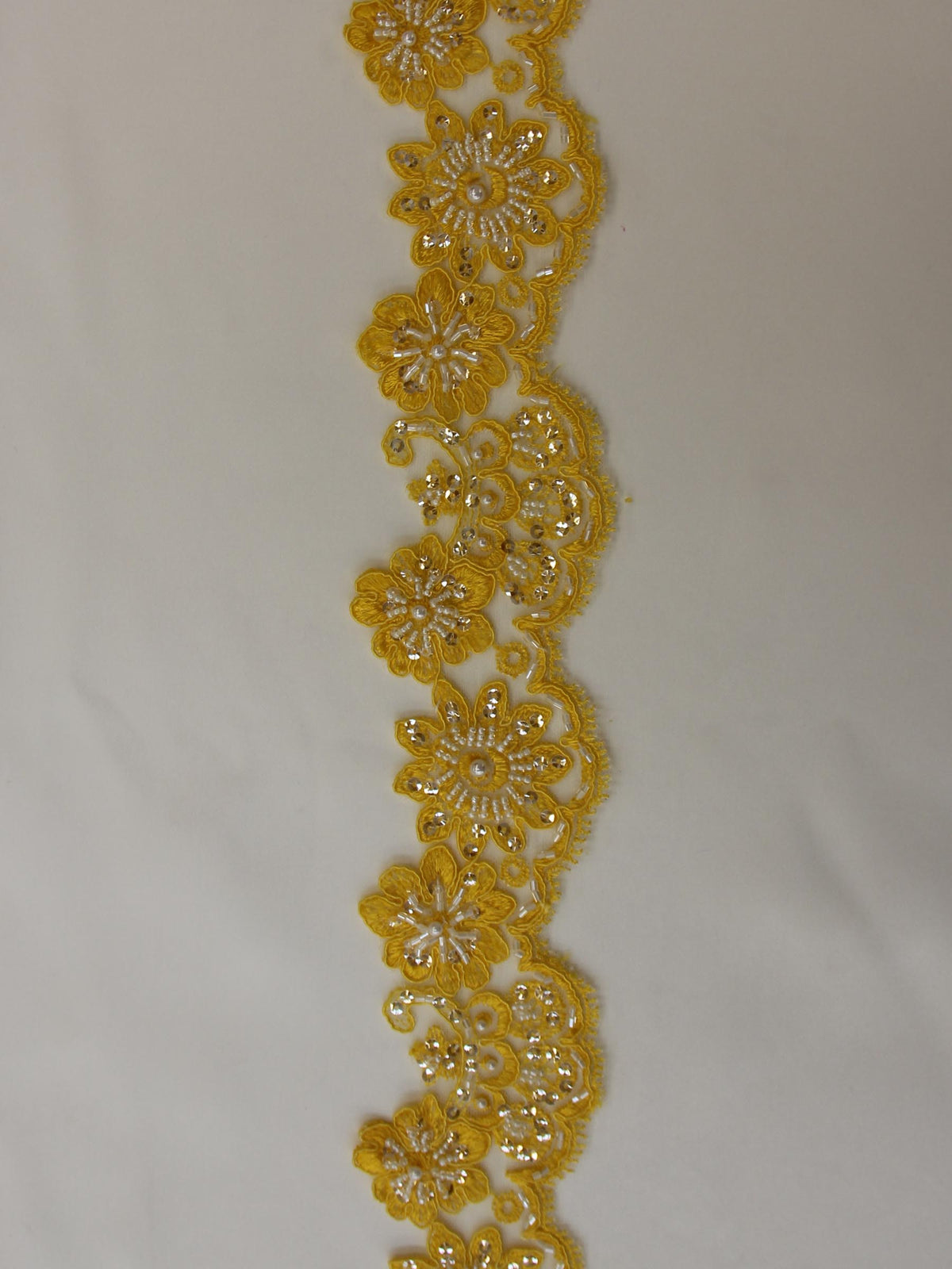 Sunflower Yellow Lace Trim - Sheila