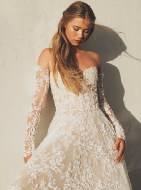 Ivory Beaded Embroidery Lace - Zeda